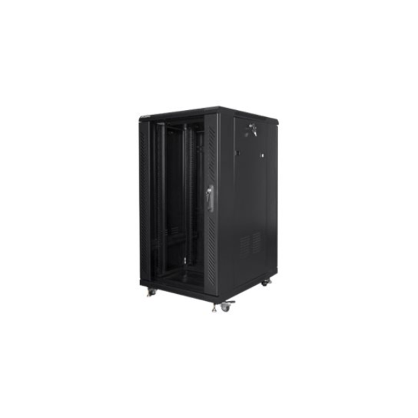 Lanberg | Rack cabinet 19" free-standing 22U/600x800 (flat pack) | FF01-6822-12B | Black