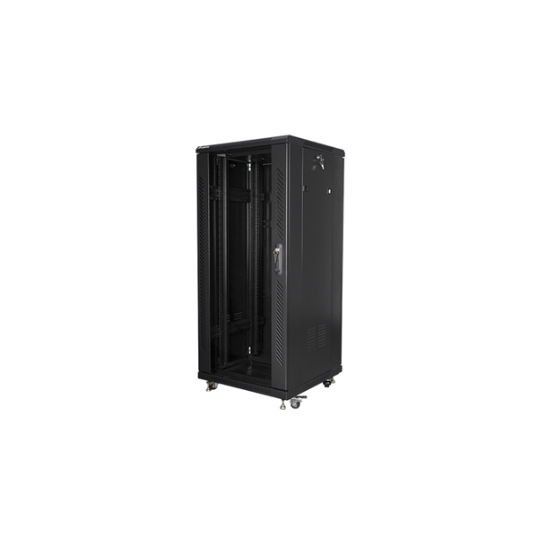 Lanberg | Rack cabinet 19" free-standing 27U/600x600 (flat pack) | FF01-6627-12B | Black