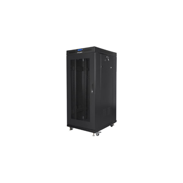 Lanberg | Rack cabinet 19" free-standing 27U/600x600 (flat pack) with mesh door, LCD | FF01-6627-23BL | Black