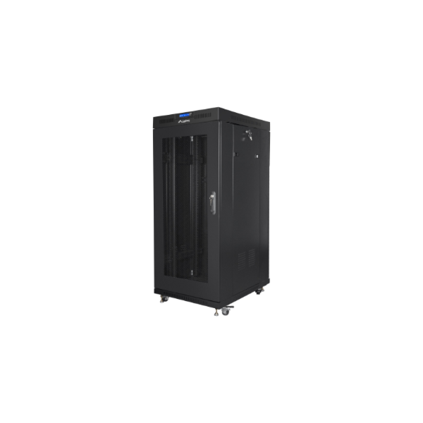 Lanberg | Rack cabinet 19" free-standing 27U/600x800 (flat pack) with mesh door, LCD | FF01-6827-23BL | Black