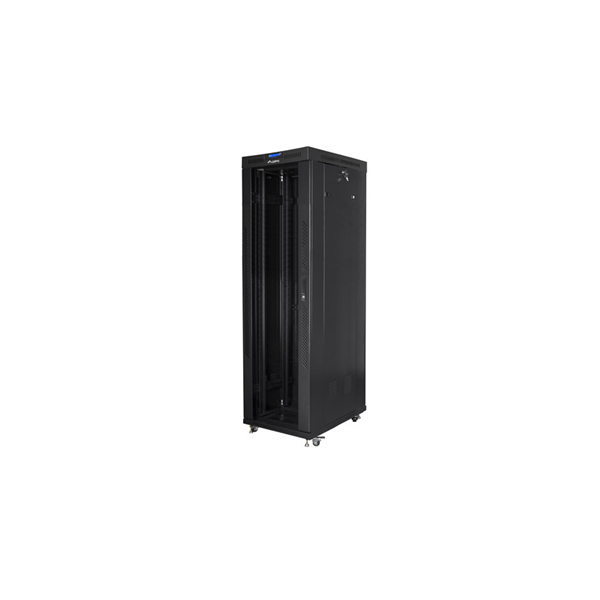 Lanberg | Rack cabinet 19" free-standing 42U/600x1000 (flat pack) with glass door lCD V2 | FF01-6042-12BL | Black