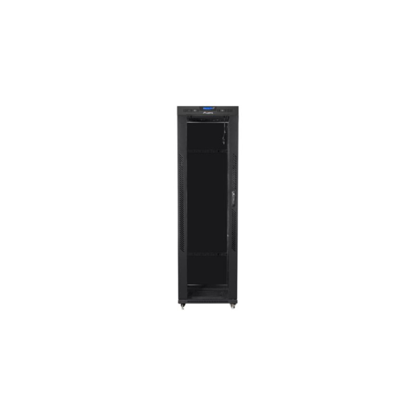 Lanberg | Rack cabinet 19" free-standing 42U/600x800 (flat pack) with glass door, LCD | FF01-6842-12BL | Black