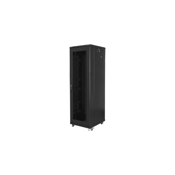 Lanberg | Rack cabinet 19" free-standing 42U/600x800 (flat pack) with mesh door | FF01-6842-23B | Black