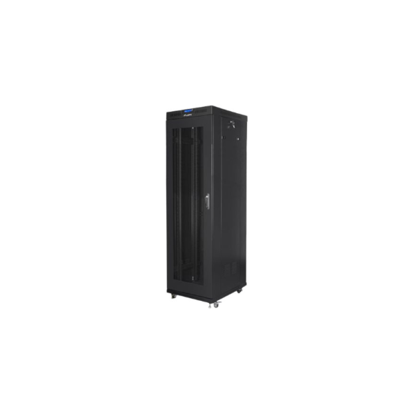 Lanberg | Rack cabinet 19" free-standing 42U/600x800 (flat pack) with mesh door, LCD | FF01-6842-23BL | Black