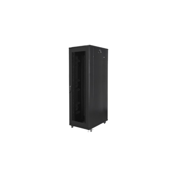 Lanberg | Rack cabinet 19" free-standing 42U/800x1000 (flat pack) with mesh door | FF01-8042-23B | Black