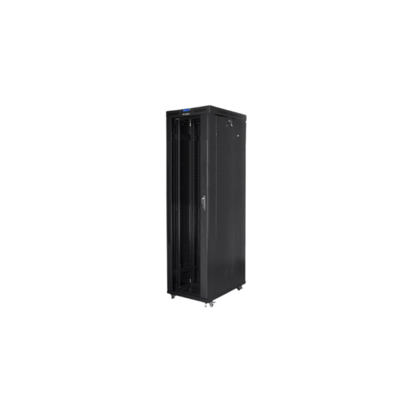 Lanberg | Rack cabinet 19" free-standing 47U/800x1000 (flat pack) with glass door, LCD | FF01-8047-12BL | Black