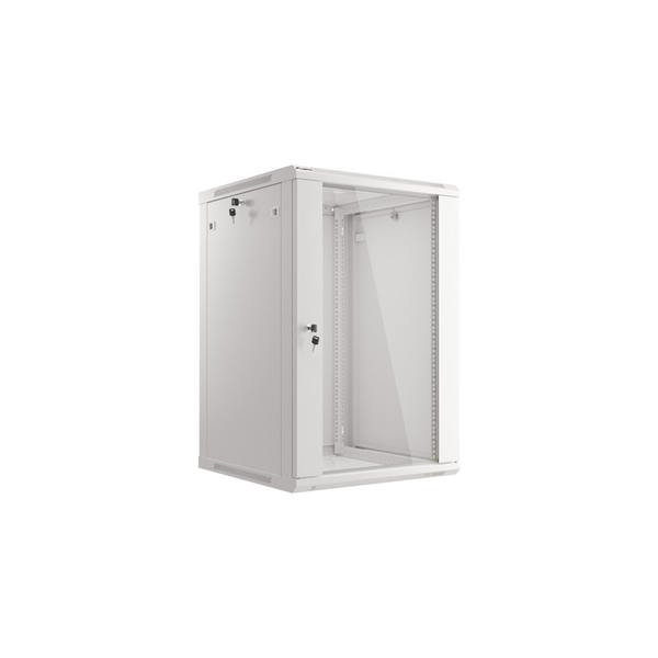 Lanberg | Rack cabinet 19" wall-mount 18U/600x600 (flat pack) | WF01-6618-10S | Grey