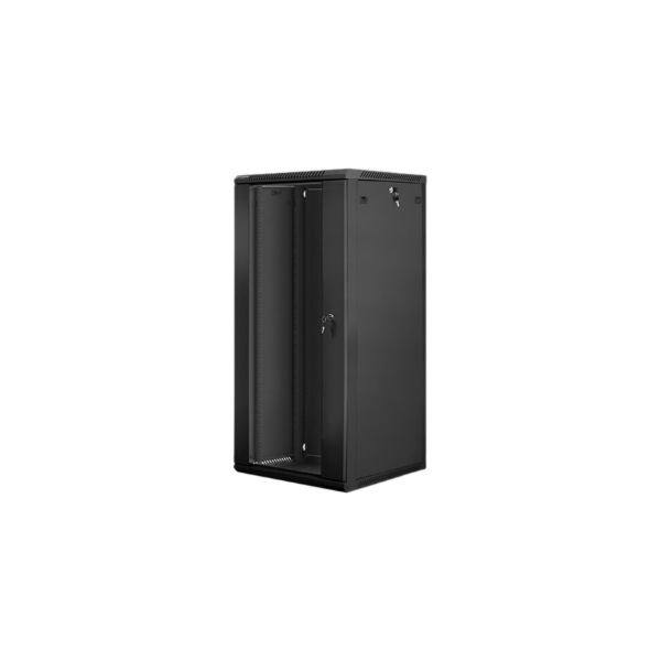 Lanberg | Rack cabinet 19" wall-mount 27U/600x600 (flat pack) | WF01-6627-10B | Black