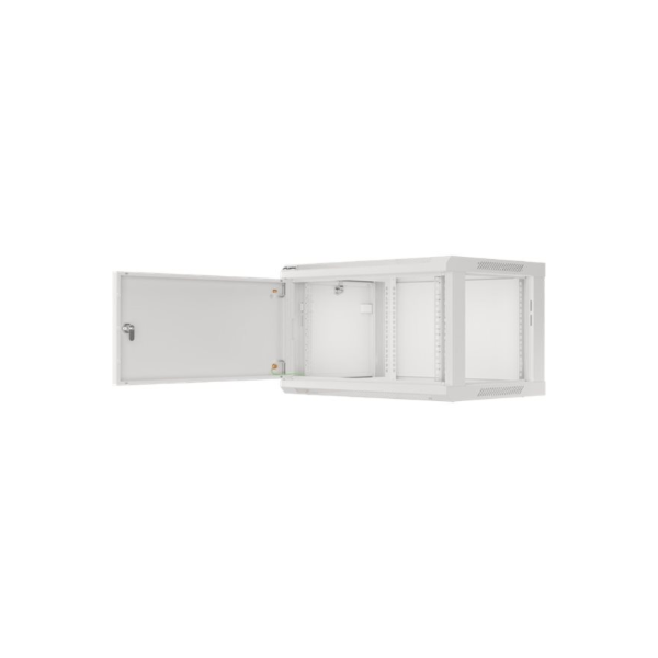 Lanberg | Rack cabinet 19" wall-mount 6U/600x450 for self-assembly with metal door (flat pack) | WF01-6406-00S | Grey