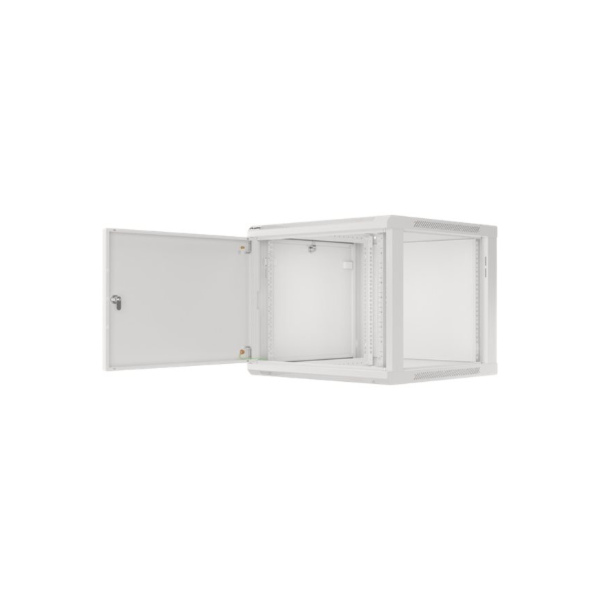 Lanberg | Rack cabinet 19" wall-mount 9U/600x600 (flat pack) for self-assembly with metal door | WF01-6609-00S | Grey