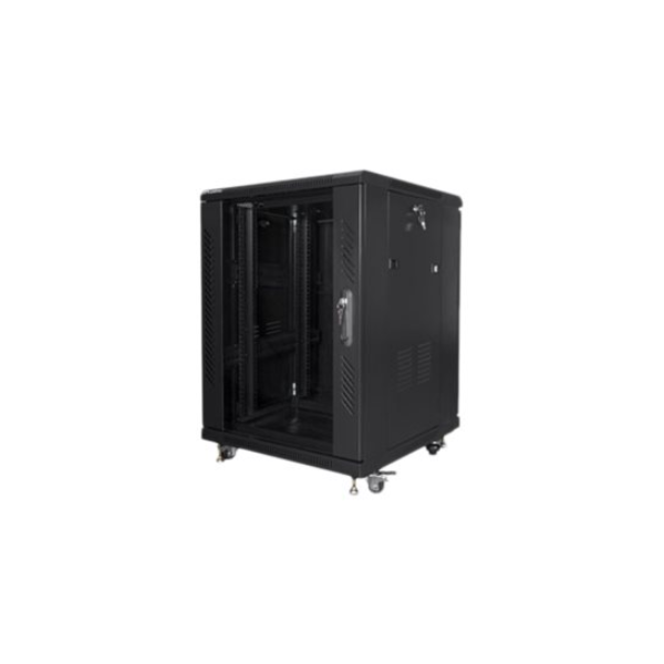 Lanberg | Rack cabinet 19" free-standing 15U/600x600 (flat pack) | FF01-6615-12B | Black