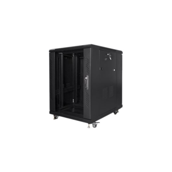 Lanberg | Rack cabinet 19" free-standing 15U/600x800 (flat pack) | FF01-6815-12B | Black