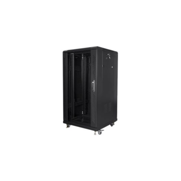 Lanberg | Rack cabinet 19" free-standing 22U/600x600 (flat pack) | FF01-6622-12B | Black