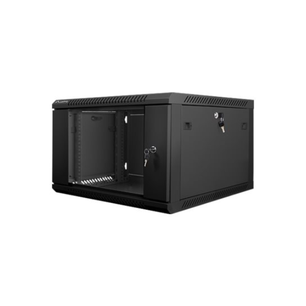 Lanberg | Rack cabinet 19" wall-mount 6U/600x600 (flat pack) | WF01-6606-10B | Black
