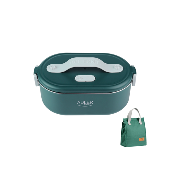 Adler | Electric lunch box with thermal bag | AD 4522 | 0.8 L | Plastic/Stainless steel | Green | Lid included
