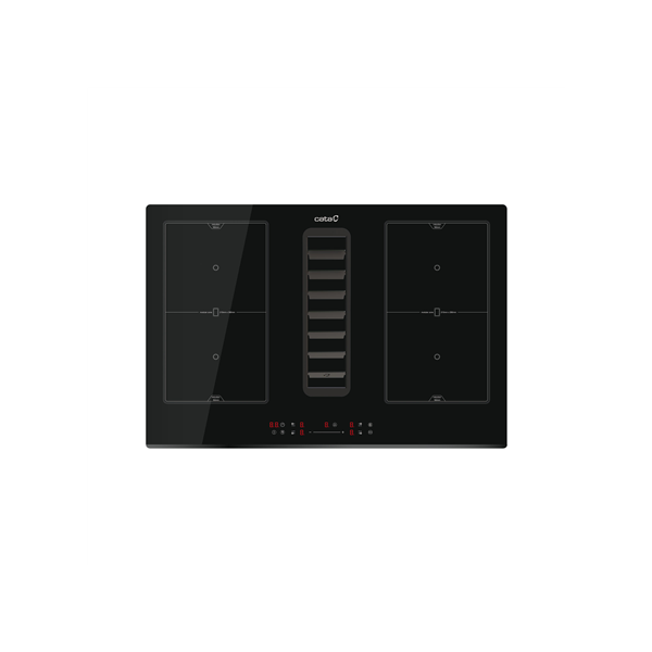 CATA | Hob with Hood | IAS 7024 | Induction | 77 cm | Number of burners/cooking zones 4 | Black | Slider