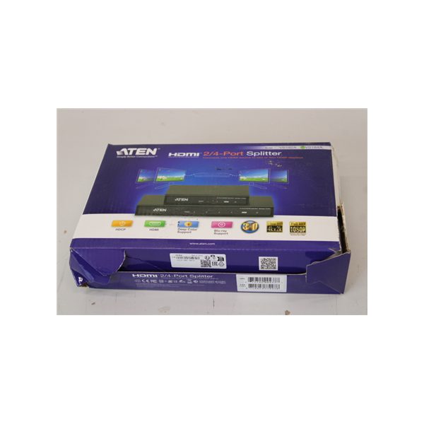 SALE OUT. | Aten | 4-Port 4K HDMI Splitter | VS184A | DAMAGED PACKAGING