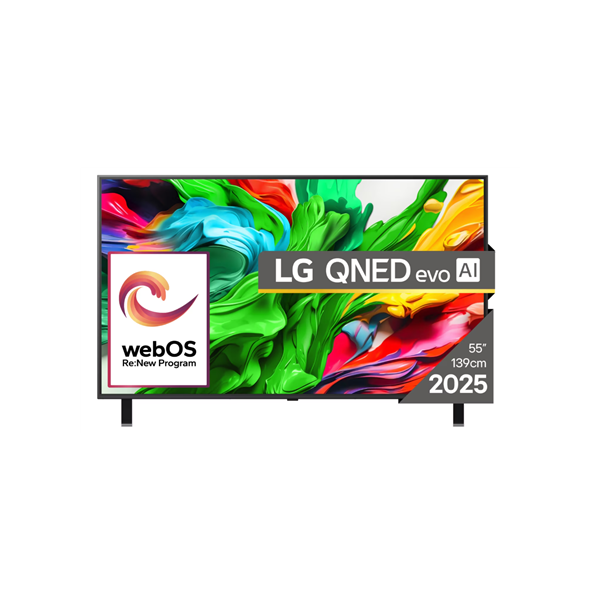 LG 55QNED85A3C | 55 | Smart TV | webOS 25 | UHD | Bllack