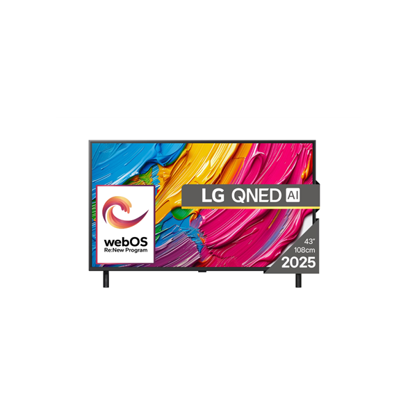 LG 43QNED80A3A | 43 | Smart TV | webOS 25 | UHD | Black