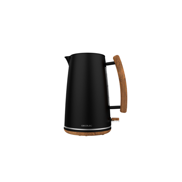 Cecotec Kettle | ThermoSense 400 | Electric | 3000 W | 1.7 L | Stainless steel/BPA | 360° rotational base | Black Woody