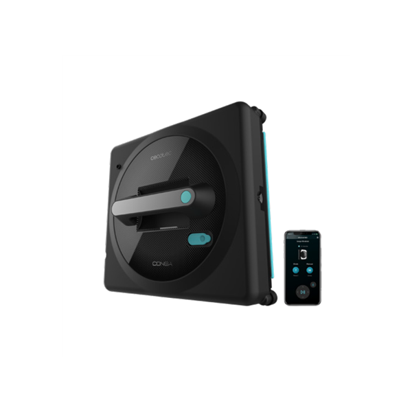 Cecotec Windows Cleaner Robot | Conga Windroid 1490 TwerkingSpray Connected | Corded | Black