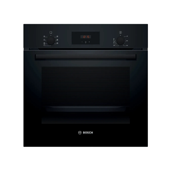 Bosch Oven | HBF133BA1 | 66 L | Electric | EcoClean | Knobs | Height 59.5 cm | Width 59.4 cm | Black