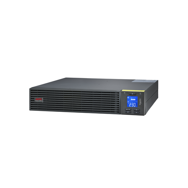 Schneider Electric Easy UPS, Rackmount 2U, Intelligent Card Slot, LCD, W/Rail Kit | SRV1KRIRK-E | 1000 VA | 900 W