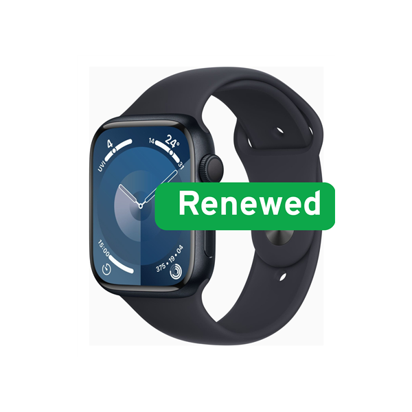 RENEW | Apple Grade B | Watch Series 9 (GPS + Cellular) | Smart watch | Midnight | Aluminum Case | 12 month(s)