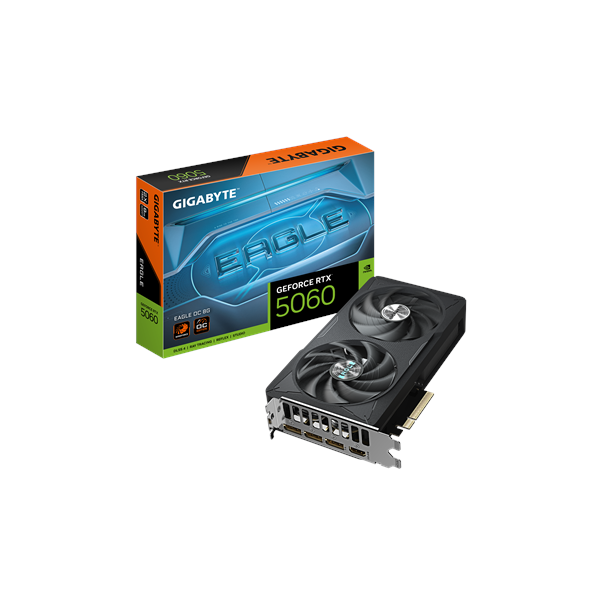 Gigabyte GeForce RTX 5060 EAGLE OC 8G | NVIDIA | 8 GB | GeForce RTX 5060 | GDDR7 | HDMI ports quantity 1 | PCI-E 5.0