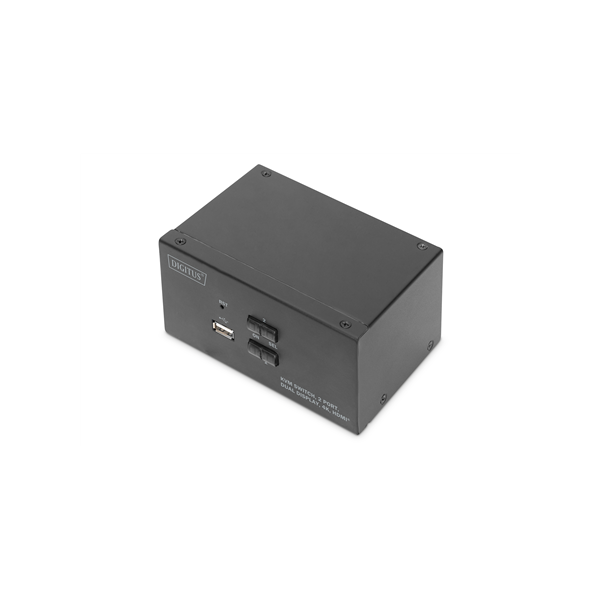 Digitus KVM Switch, 2 Port, Dual Display, 4K, HDMI | DS-12860