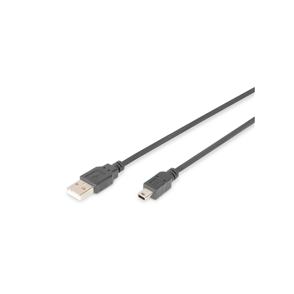 Digitus Connection Cable, 1.8 m | AK-300108-018-S | USB Type A to USB Mini B