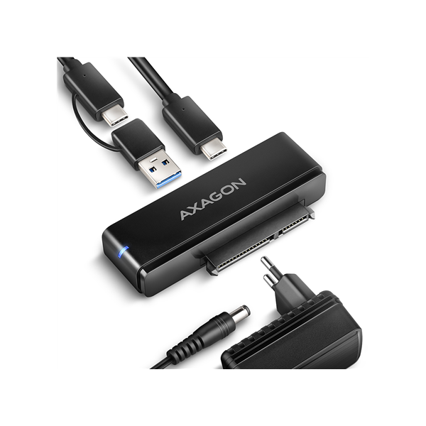 AXAGON USB-C 10Gbps FAST PORT X adapter for 2.5"/3.5" SSD/HDD | ADSA-FPX