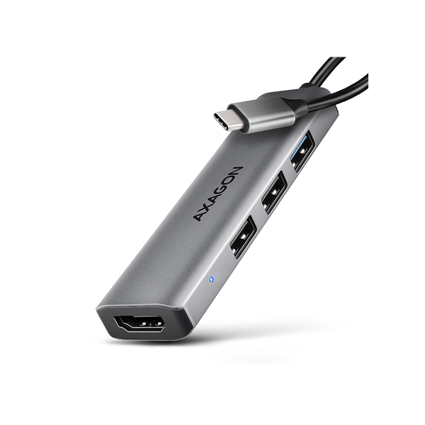AXAGON USB-C 5Gbps STARTER 4in1 Hub | HMC-H3A