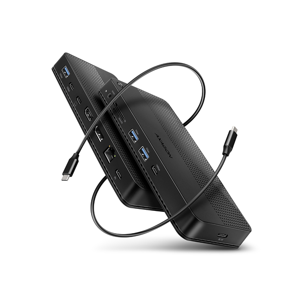 AXAGON USB4 40Gbps DUAL 4K DISPLAY 12in1 Dock | HMC-U4