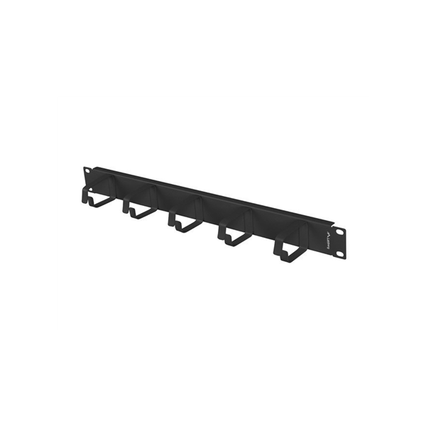 Lanberg 19" Cable Management 5 Rings, Type B, 1U | AK-1701-B | Black