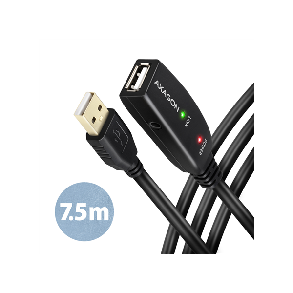 AXAGON Active extension cable, 7.5 m | ADR-207 | USB Type-A to USB Type-A