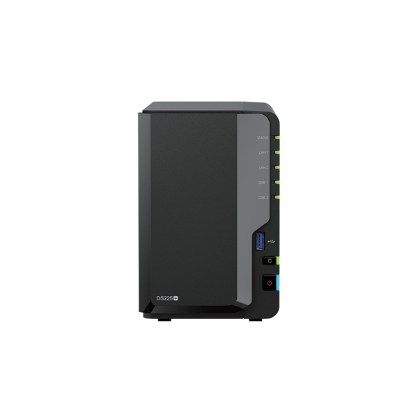 Synology DiskStation | DS225+ | Intel Celeron | J4125 | 2 GB | DDR4 | Black