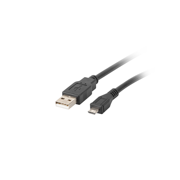 Lanberg Micro USB to USB Type-A 2.0 Cable, 1 m | CA-USBM-10CC-0010-BK | Micro USB to USB Type-A