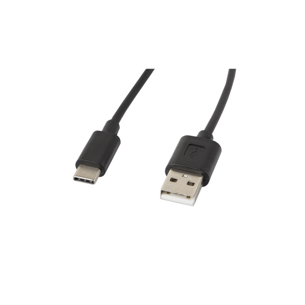 Lanberg USB Type-A to USB Type-C 2.0 Cable, 1.8 m | CA-USBO-10CC-0018-BK | USB Type-A to USB Type-C