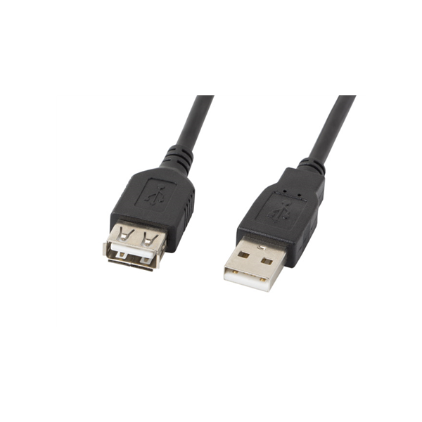 Lanberg Lanberg USB-A 2.0 Cable, 5 m | CA-USBE-10CC-0050-BK | USB Type-A to USB Type-A