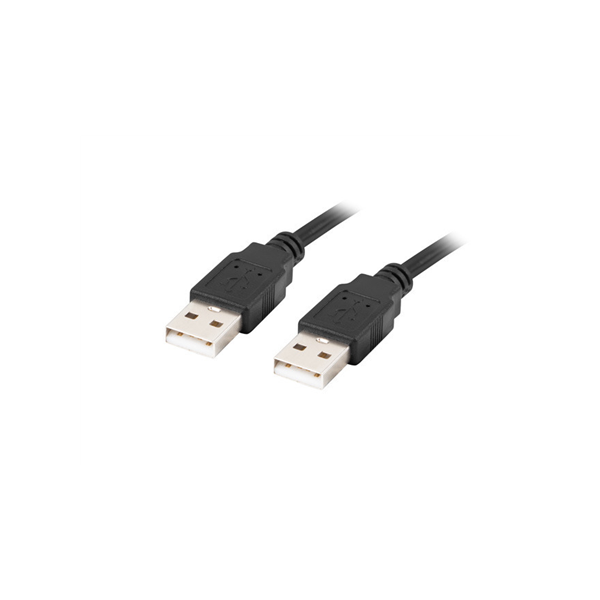 Lanberg Cable USB-A 2.0 | CA-USBA-20CU-0018-BK | USB Type-A to USB Type-A