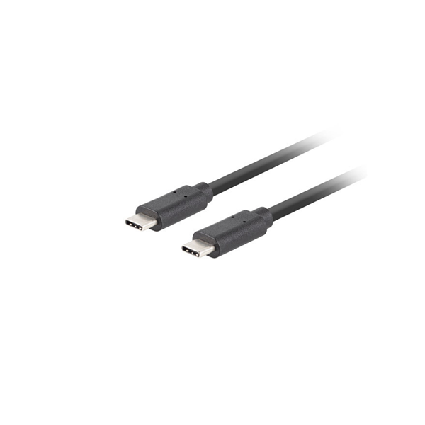 Lanberg USB-C 3.1 Gen 2 Cable, 10GB/s PD100W, 1.8 m | CA-CMCM-32CU-0018-BK | USB Type-C to USB Type-C
