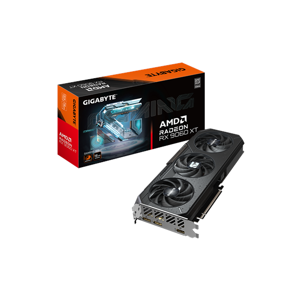 Gigabyte Radeon RX 9060 XT GAMING 16GD | AMD | 16 GB | Radeon RX 9060 XT | GDDR6 | HDMI ports quantity 1 | PCI-E 5.0