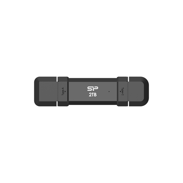 Silicon Power Portable External SSD | DS72 | 2000 GB | USB Type-A/USB Type-C 3.2 Gen 2 | Black