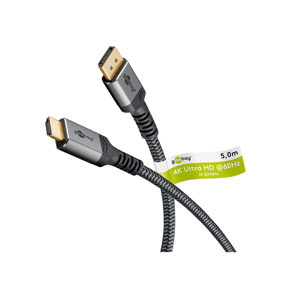Goobay DisplayPort to HDMI Cable | 65271 | 5 m