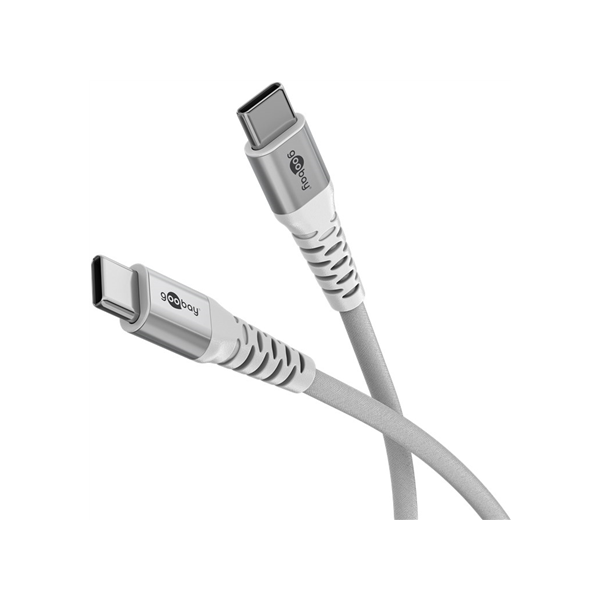 Goobay USB-C Supersoft Textile Cable with Metal Plugs | 70194