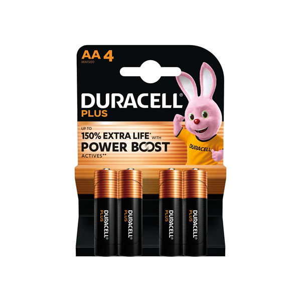 DURACELL Plus Boost MN1500 AA BL4 | Duracell