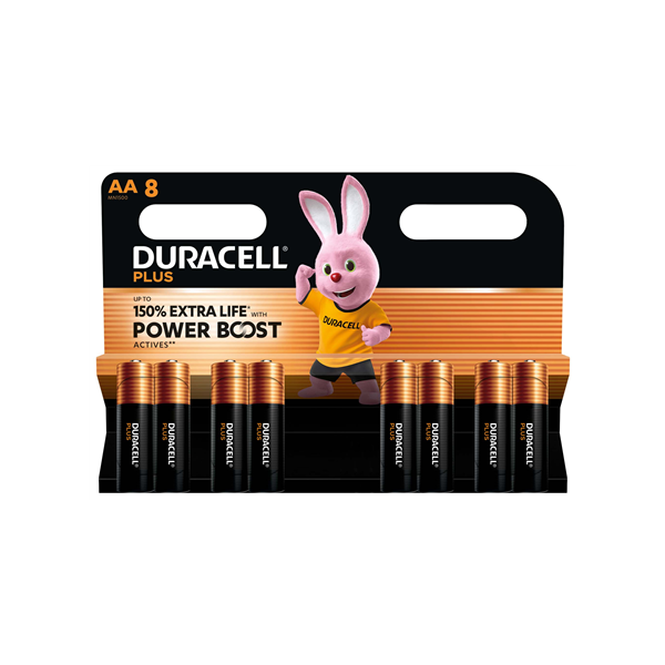 DURACELL Plus Boost MN1500 AA BL8 | Duracell