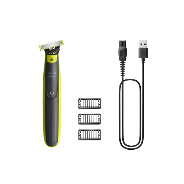 Philips Shaver | QP2724/23 OneBlade | Operating time (max) 45 min | Wet & Dry | NiMH | Black/Lime