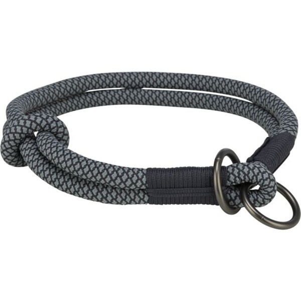 Harjoittelukauluri koiralle Trixie Soft Rope Musta Harmaa M 45 cm